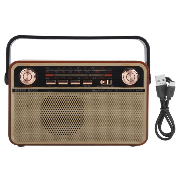 FM/AM/SW Radio USB Charging Receiver for U Disk Bluetooth Memory Card
