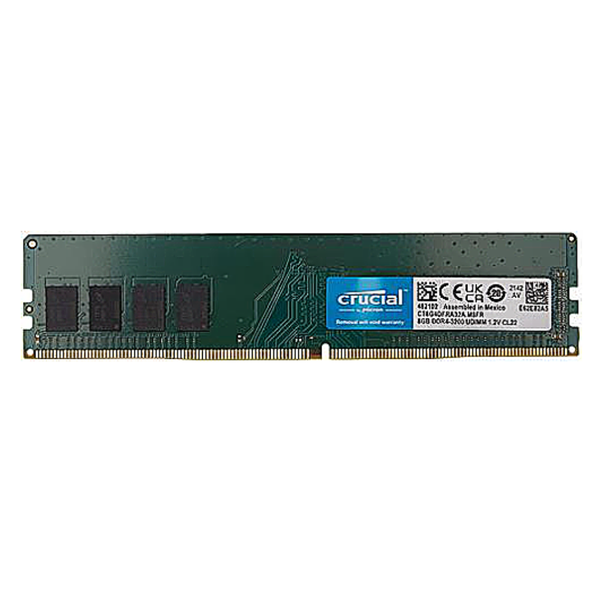 Crucial 8GB DDR4 3200MHz CL22 Desktop Memory