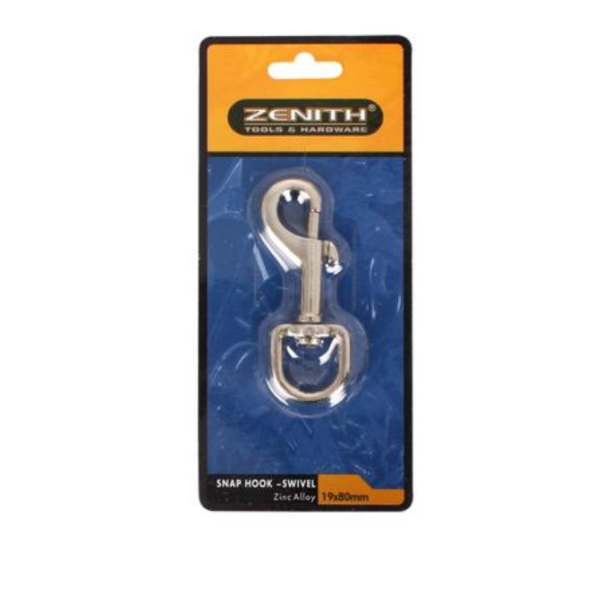 Zenith - Galvanised Snap-Hook With Swivel 19 X 80cm- Pack Of 2