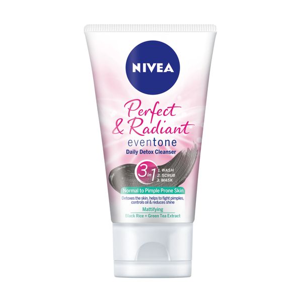 NIVEA Perfect &amp; Radiant Eventone 3-in-1 Daily Detox Face Cleanser, 150ml