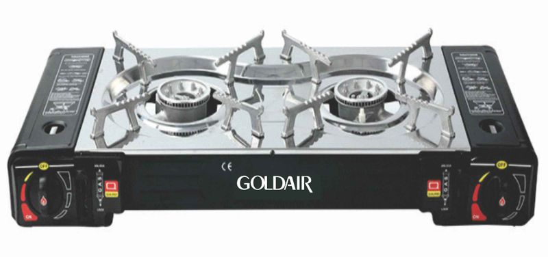 Goldair 2 Burner Portable Camping Gas Stove Model number GGCH-200