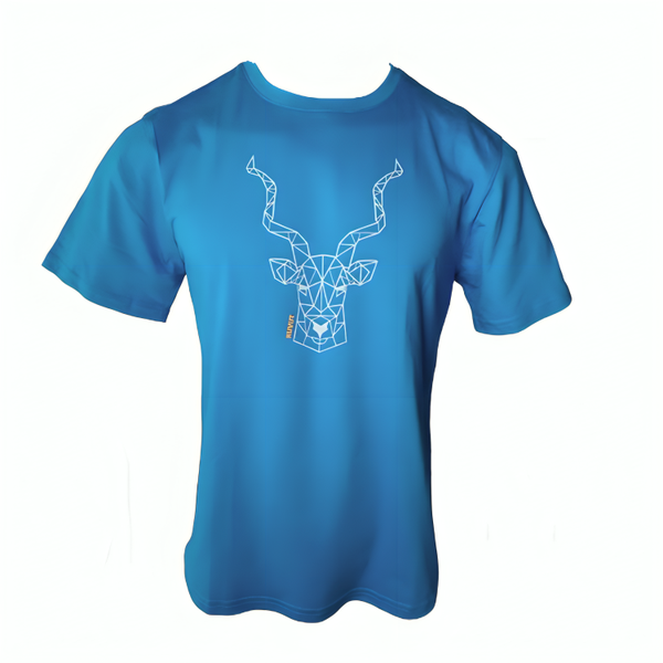 KuVut Geometric Brilliant Blue T-Shirt
