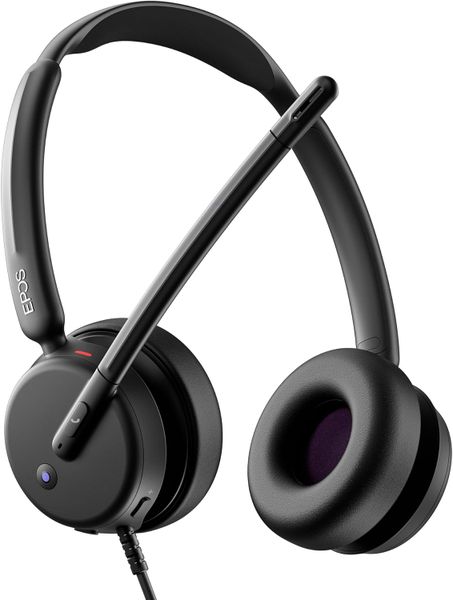 EPOS Impact 460T Professional Binaural Headset - Dual USB-C/USB-A Connectivity - Wired On-Ear Business Headphones with Microphone