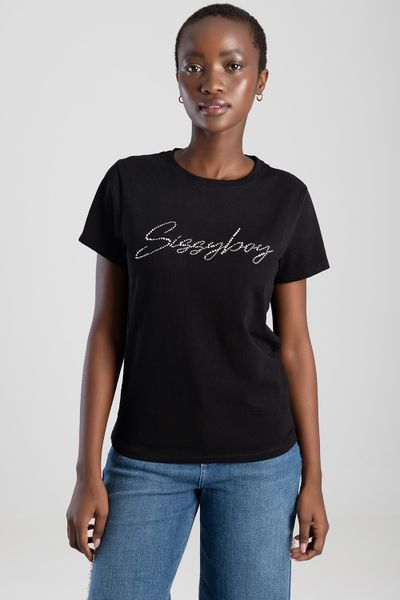 Sissy Boy: Dream Drifter Regular Tshirt With Pearl and Bling Transfer