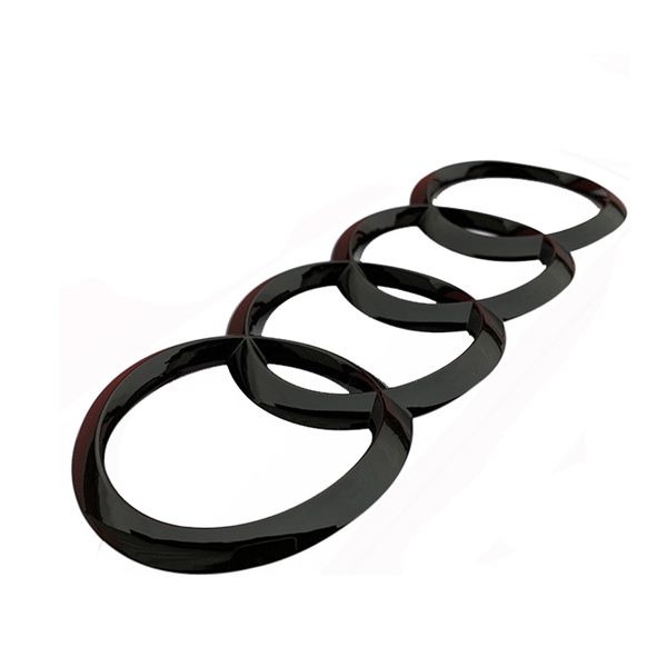 Audi 4 Rings Rear Badge Cover-Glossy Black(4RC-AE-196-GBK)