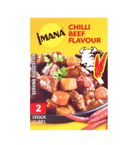 Imana Stock Cubes Chilli Beef - 40 x 2's