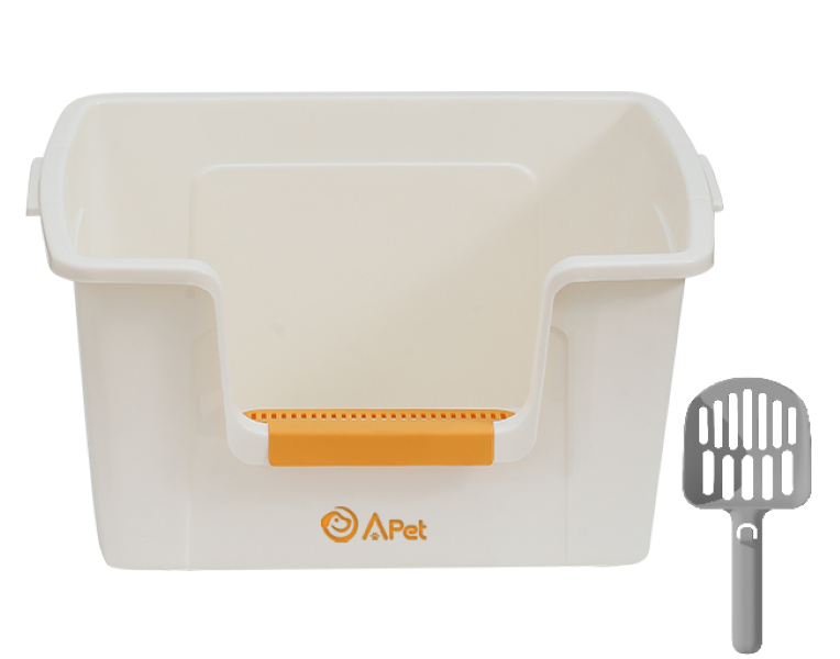 A-PET Large Cat Litter Box/Tray &amp; Scoop - High Sided - Suit all Size Cats