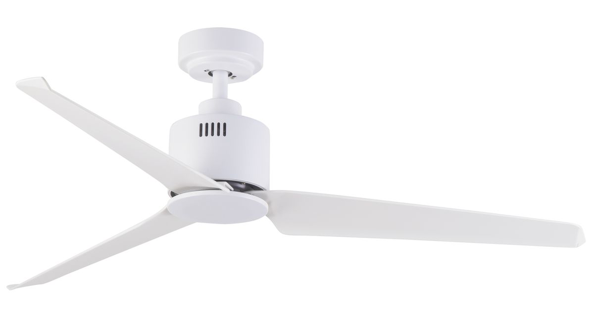 52-Inch White Ceiling Fan with Reversible DC Motor - FCF047 White