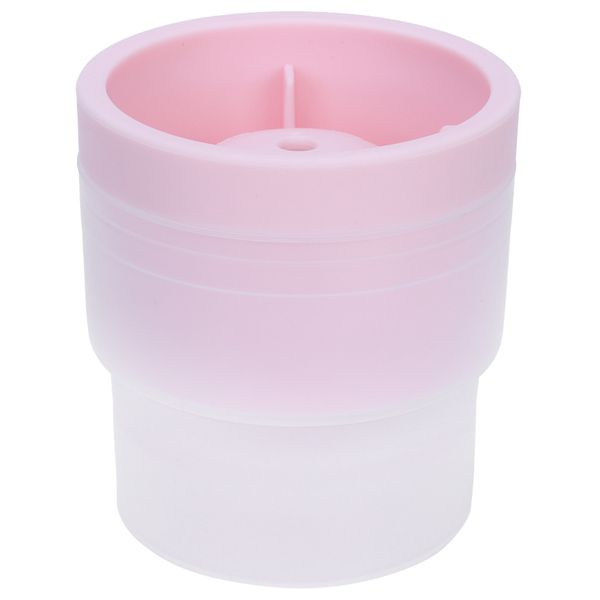 Pink Round Whiskey Ice Mold With Lid For Bar
