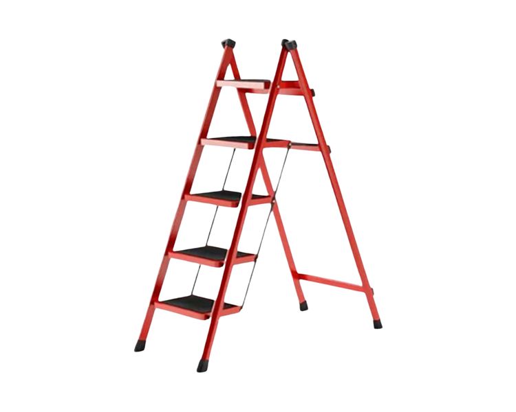 5 Step Ladder-Red