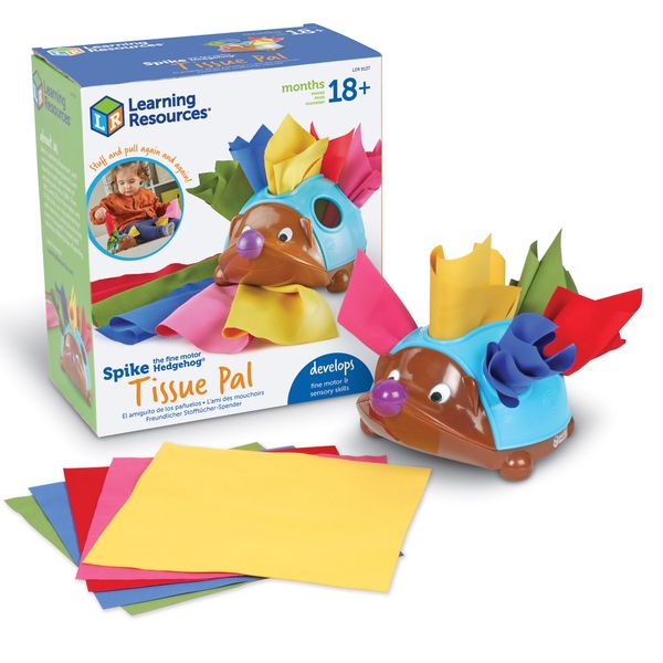 Learning Resources - Spike The Fine Motor Hedgehog Tissue Pal Sensory Toy