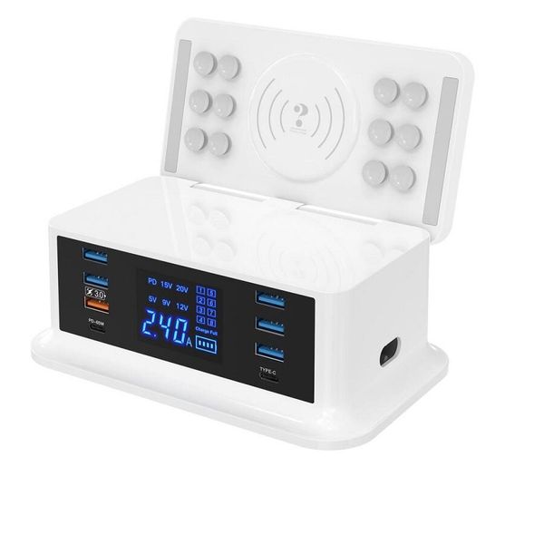 120W USB With 8 Ports Dual Type C CD-A36