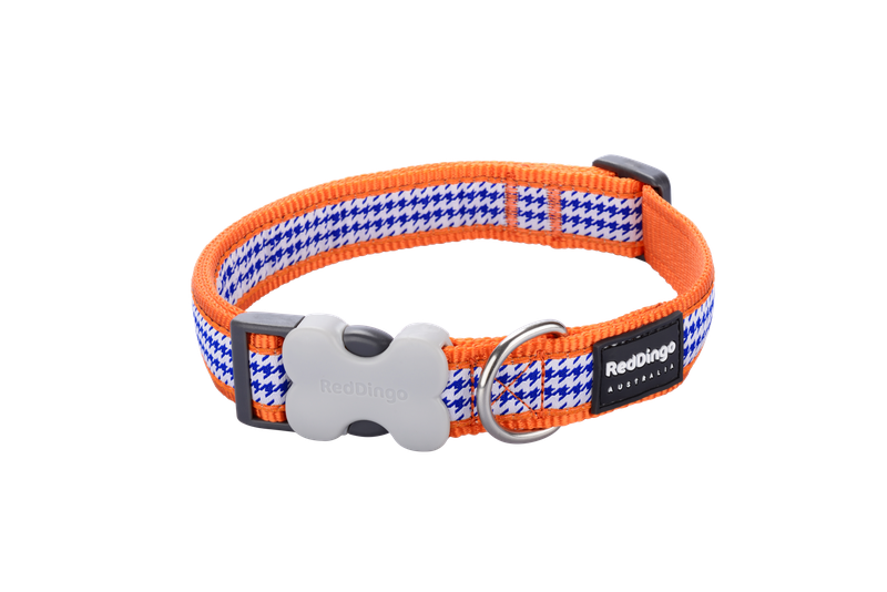 Red Dingo Design Collar - Fang it Orange