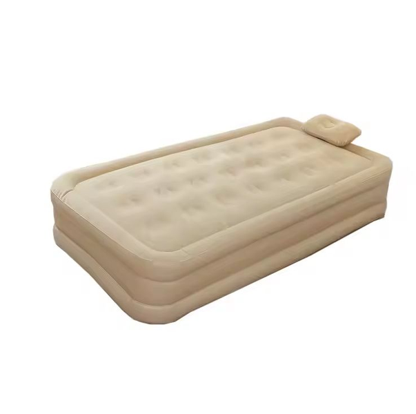 Single Comfortable PVC High Air Mattress Bed for both home use and travel