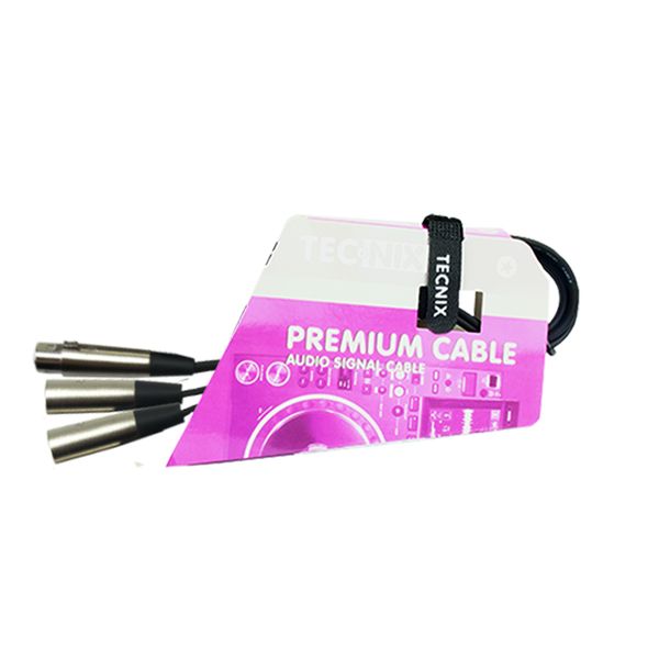 Tecnix XLR Male - Dual XLR Female - 0.5m