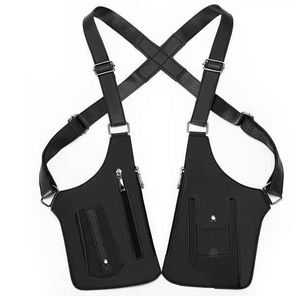 Secure Crossbody Bag with Hidden Pocket - Wear Under Jacket