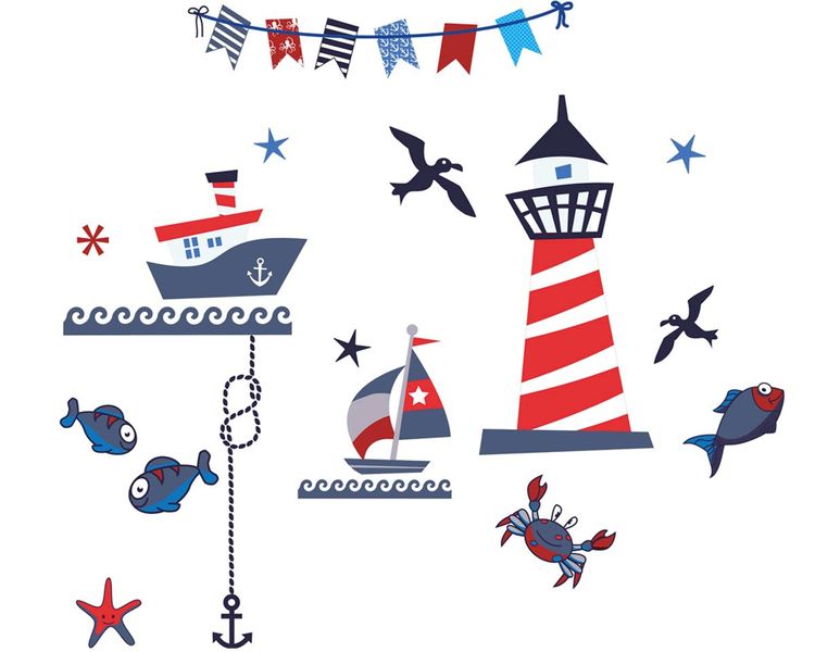 Fantastick - Nautical Fun Vinyl wall Stickers