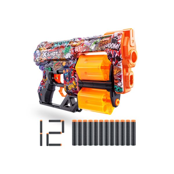 Zuru X-Shot Skins Dread Sketch 12 Darts