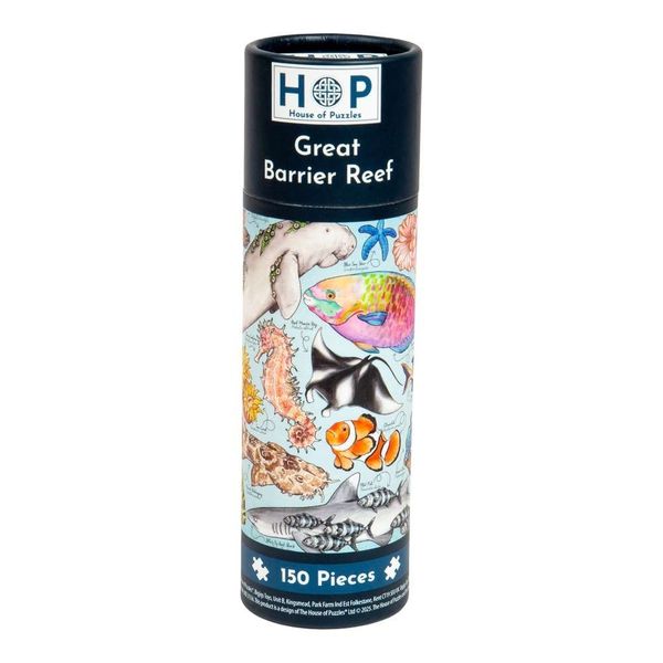 House of Puzzles - Great Barrier Reef - Puzzle Tube - 150 Piece Puzzle