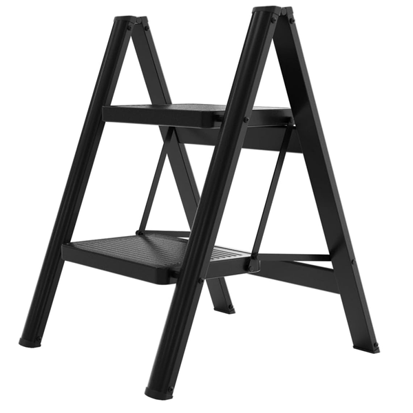 2-Step Folding Ladder Anti-Slip Pedal Portable Lightweight Stepladder