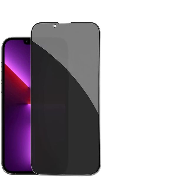TUFF-LUV 2.5D Tempered Glass Privacy [Anti Spy] Screen for iPhone 13 Mini - Dark Film