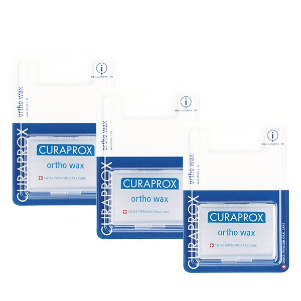 Curaprox Ortho Wax triple pack