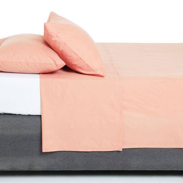George &amp; Mason - 200Thread Count Cotton Flat Sheet - Cork
