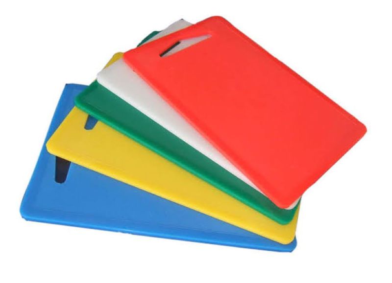 Chopping Board 5 Piece set 43 x 27 x 1cm Plastic Assorted Colours