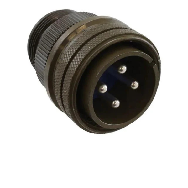 XY3106A-22-22P: MIL-DTL-5015 Cable Plug, 4-Pin #8 Contacts, 46A, 1250V