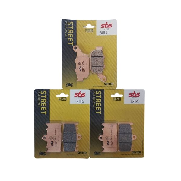 SBS Sintered Brake Pad Kit to fit Suzuki SV650/X 2019-2024