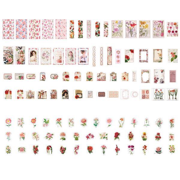 La Laila Aesthetic Scrapbook Journaling Supplies Kit Stickers – 200 Pieces
