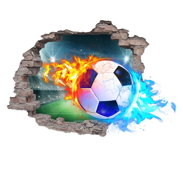 3D Wall Decal, Self Adhesive and Removable Sticker, Break Through The Wall