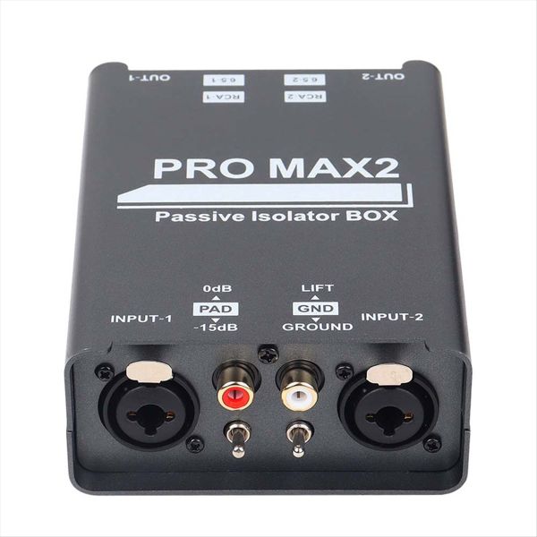 2-Way Audio Isolator Audio Current Noise Eliminator XLR 6.5 Lotus Isolator