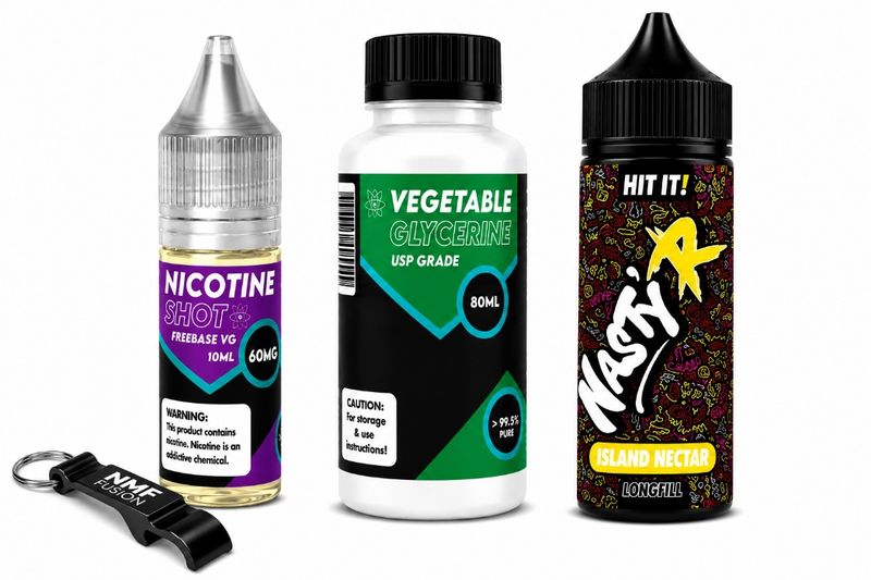 Nasty R MMF Longfill 120ml e-liquid - Island Nectar 5mg (Pack of 4)