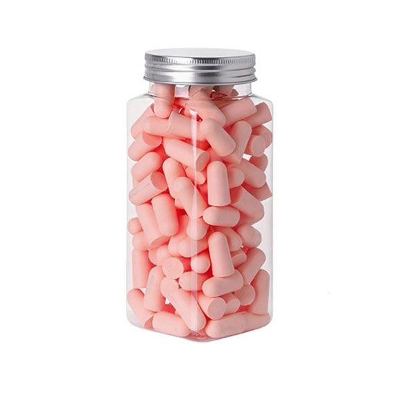 120 Pairs Noise Reduction Sleep Earplugs, Pink, Reusable