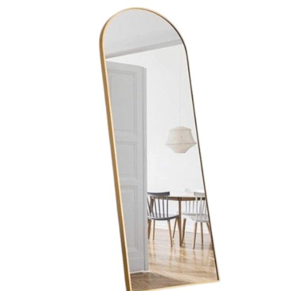 Full Length Gold Large Arched Metal Mirror 162cm x 57cm-1Pcs