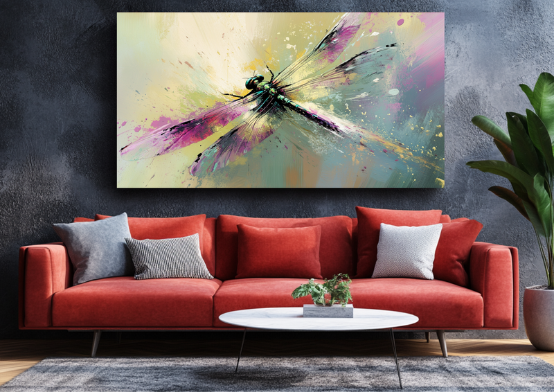 Abstract Brushstrokes Dragonfly - Bx0304 image