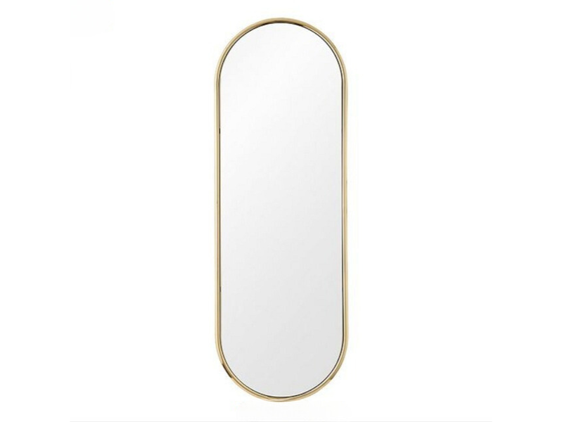 Oval Gold Wall Mirror 120 cm x 40 cm