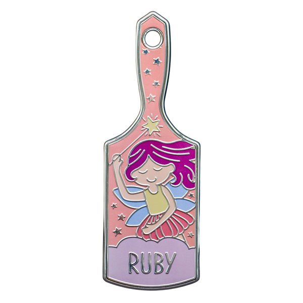 Girl's personalised Hairbrush - Ruby