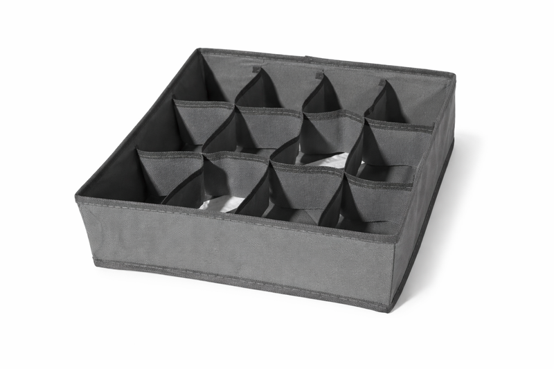 12 Pocket Drawer Organizer Box for Socks Underwear and Closet Storage