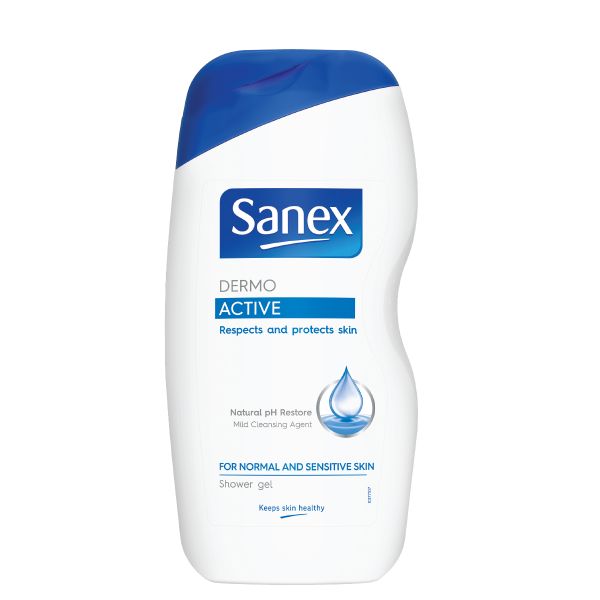 Sanex Dermo Active Shower Gel - Body Wash - 500ml