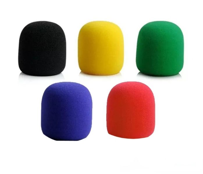 Colour Microphone Covers - Pack of 5 Foam Covers