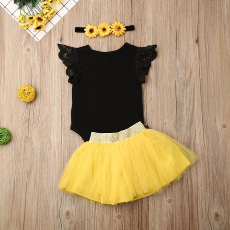 Sunflower first sale birthday outfit