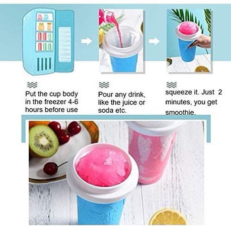 200ml Slushie Maker Cup Magic Quick Frozen Smoothies Cup Squeeze
