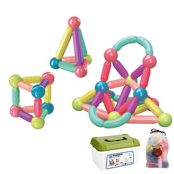 Toddler Educational Magnetic Blocks Building Toys for 3+ Year Old - 78 Piece