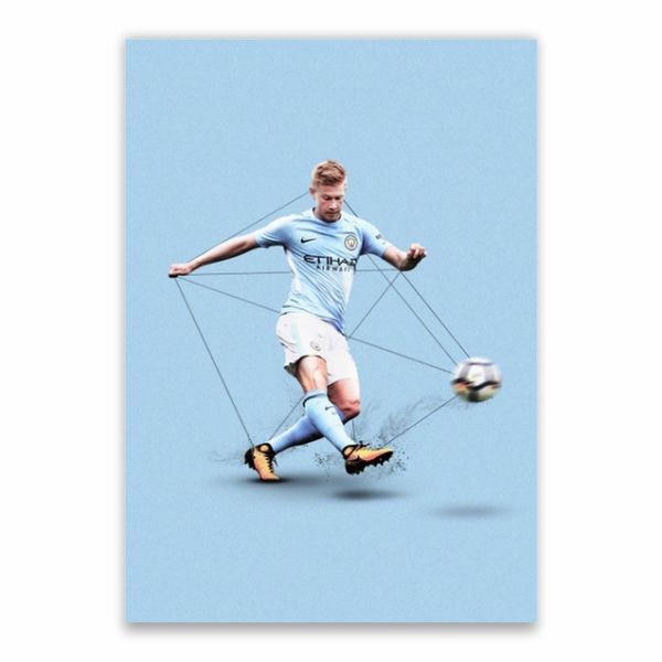 Kevin De Bruyne Strike Poster - A1