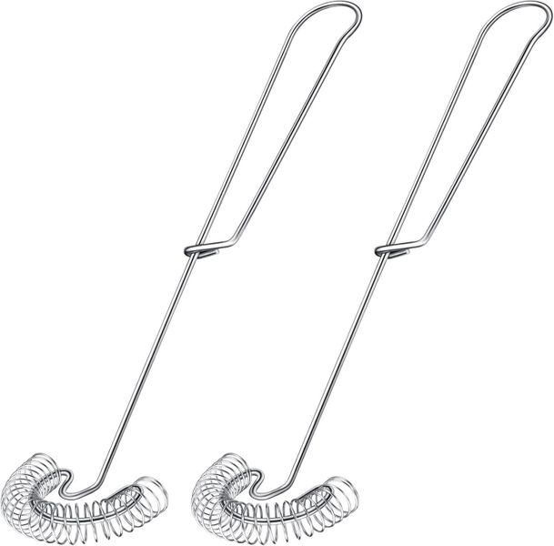 2 Pieces Stainless Steel Egg Flat Whisk Wire Coil Scandinavian