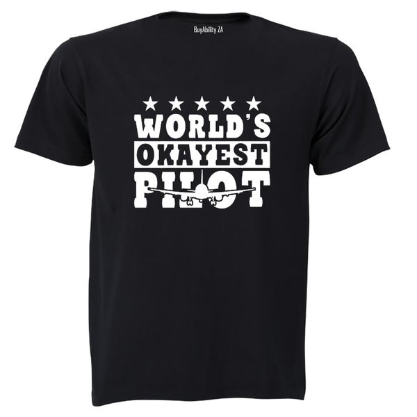 World's Okayest Pilot - Adults - T-Shirt