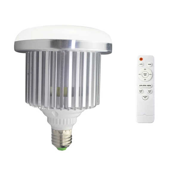 155W Photographic Lighting LED Bulbs - E27 Base Lamp - Remote