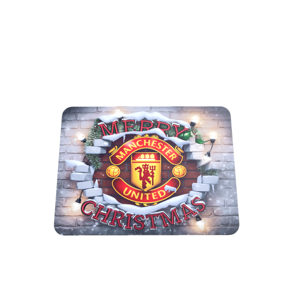 Manchester United 3D Christmas Mouse Pad - Perfect Gift for Fans &amp; Gamers
